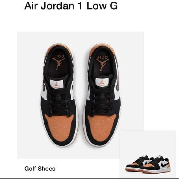 Nike Air Jordan 1 Low 'Shattered Backboard' Golf Shoes Men 4.5 = Women 6 new - Picture 2 of 4